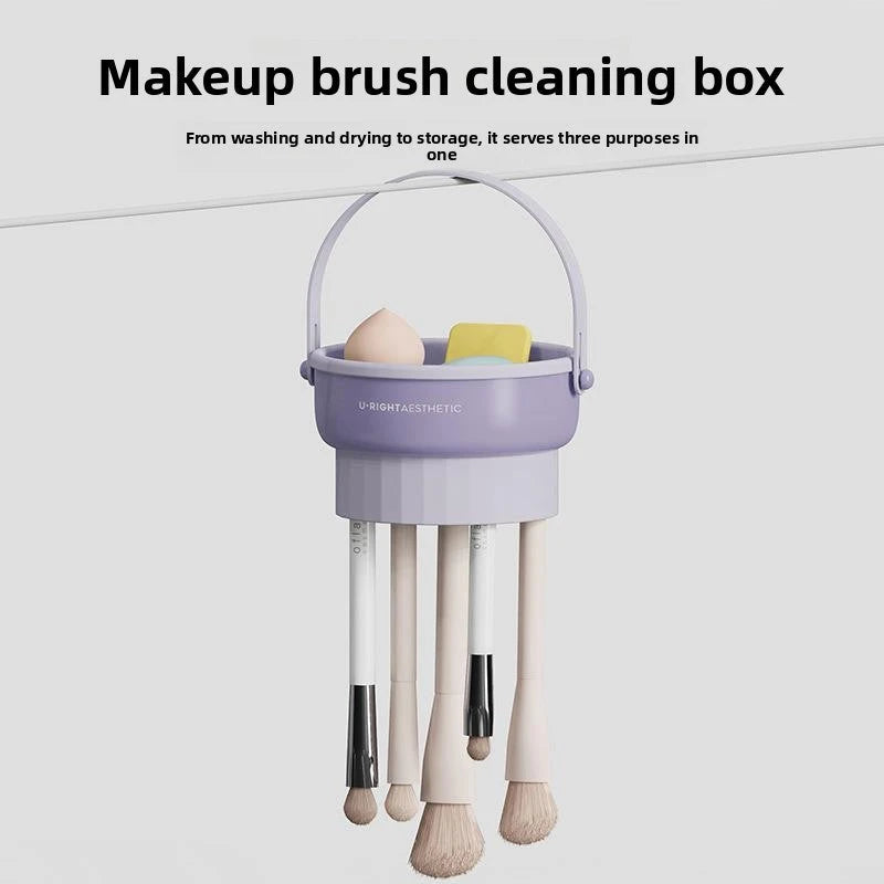 3-In-1 MAKEUP BRUSH &amp; SPONGE CLEANER &amp; DRYER